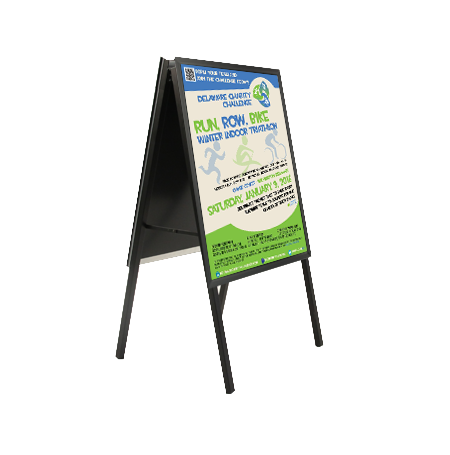 A-Frame 30x30 Sign Holder | with SECURITY SCREWS on Snap Frame 1 1/4" Wide