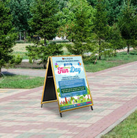 A-Frame 20x28 Sign Holder | WOOD Snap Frame 1 1/4" Wide