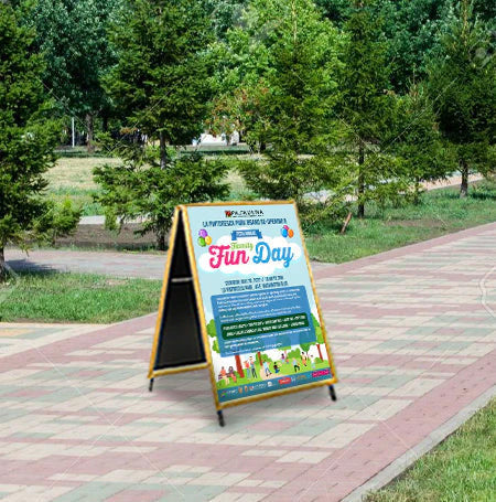 A-Frame 20x28 Sign Holder | WOOD Snap Frame 1 1/4" Wide