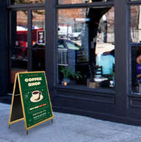 A-Frame 20x30 Sign Holder | WOOD Snap Frame 1 1/4" Wide