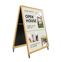 A-Frame 20x20 Sign Holder | WOOD Snap Frame 1 1/4" Wide