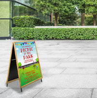 A-Frame 40x50 Sign Holder | WOOD Snap Frame 1 1/4" Wide