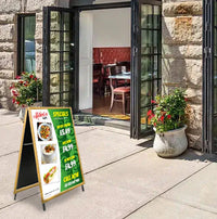 A-Frame 30x36 Sign Holder | WOOD Snap Frame 1 1/4" Wide