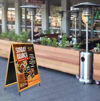 A-Frame 24x24 Sign Holder | WOOD Snap Frame 1 1/4" Wide