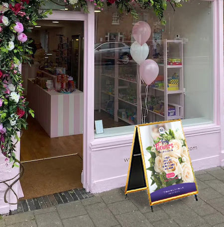 A-Frame 24x48 Sign Holder | WOOD Snap Frame 1 1/4" Wide