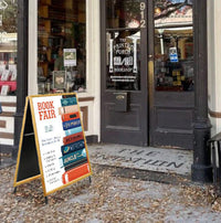 Large A-Frame 27x39 Sign Holder with Foldable Wood Snap Frame for Indoor and Outdoor Display