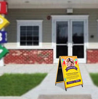 A-Frame 40x50 Sign Holder | WOOD Snap Frame 1 1/4" Wide