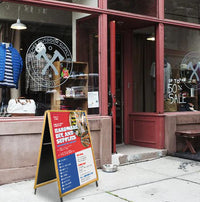 A-Frame 27x40 Sign Holder | WOOD Snap Frame 1 1/4" Wide