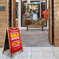 A-Frame 16x16 Sign Holder | WOOD Snap Frame 1 1/4" Wide