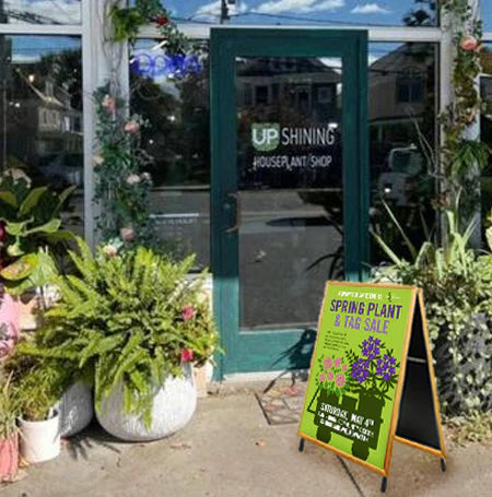 A-Frame 18x36 Sign Holder | WOOD Snap Frame 1 1/4" Wide