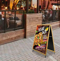 A-Frame 16x24 Sign Holder | WOOD Snap Frame 1 1/4" Wide