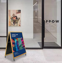 A-Frame 14x22 Sign Holder | WOOD Snap Frame 1 1/4" Wide