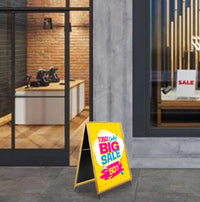 A-Frame 42x42 Sign Holder | WOOD Snap Frame 1 1/4" Wide