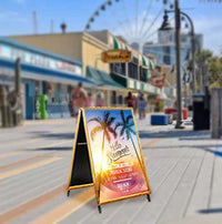 A-Frame 24x36 Sign Holder | WOOD Snap Frame 1 1/4" Wide