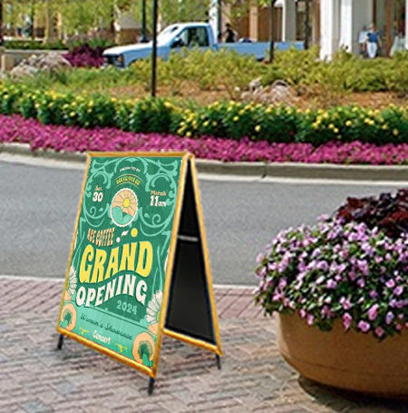 A-Frame 16x20 Sign Holder | WOOD Snap Frame 1 1/4" Wide