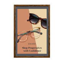 Designer Wood Snap Frames for Posters 22x28 (3" Wide Matboard)