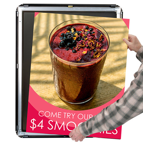 Weather Resistant Front Loading Poster Snap Frames - change your graphic quickly and easily