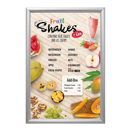 SwingSnaps 14x22 Poster Snap Open Frames (1 3/4" Security-Style)