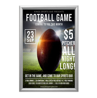 SwingSnaps 20x24 Poster Snap Open Frames (1 3/4" Security-Style)