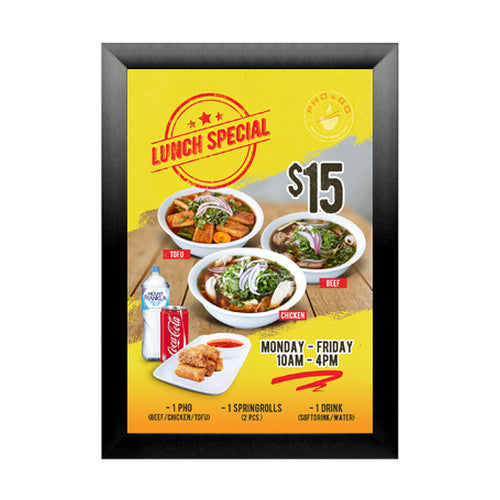 SUPER WIDE Snap Open 10 x 12 Frames (2 1/2" Profile for MOUNTED GRAPHICS)