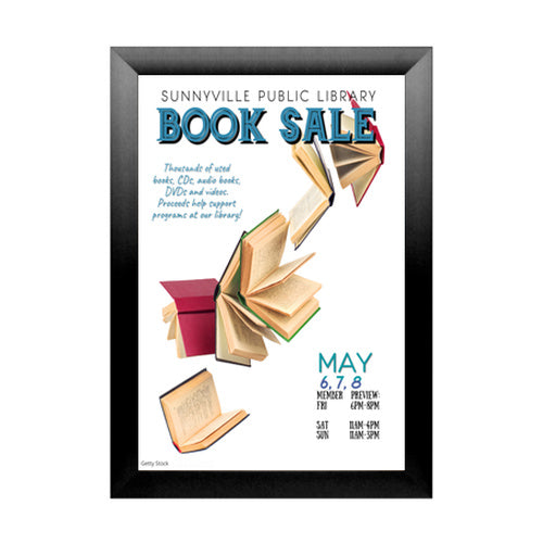 SUPER WIDE Snap Open 12 x 18 Frames (2 1/2" Profile for MOUNTED GRAPHICS)