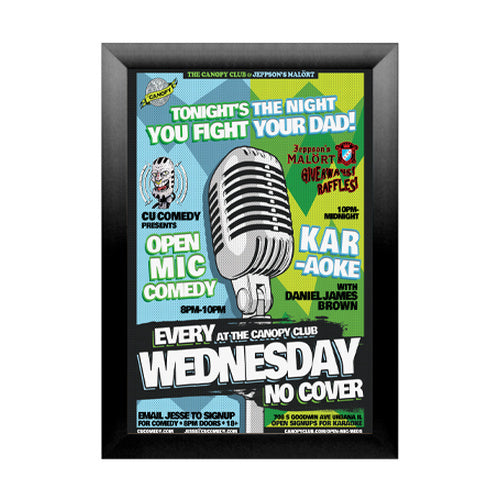 SUPER WIDE Snap Open 16 x 24 Frames (2 1/2" Profile for MOUNTED GRAPHICS)