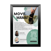 Super Wide-Edge Poster Snap Frame 24 x 36 with Bold 2 1/2" Profile for Mounted Graphics on 1/8", 3/16", 1/4" Thick Boards