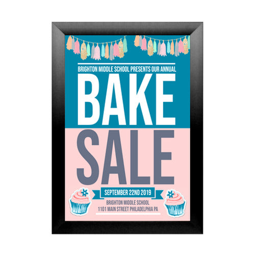 SwingSnap Poster Snap Frames with Bold 2 1/2" Profile for MOUNTED GRAPHICS on  1/8", 3/16", and 1/4" Thick Boards 40+ Sizes