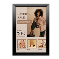 Extra Large 24x96 Poster Snap Frames (2 1/2" Wide Edge Profile)