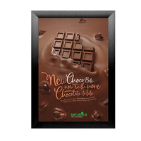 Extra Large 60 x 72 Poster Snap Frames | Bold Wide-Edge 2 1/2" Frame Profile for Mounted Graphics on 1/8, 3/16 and 1/4 Thick Boards