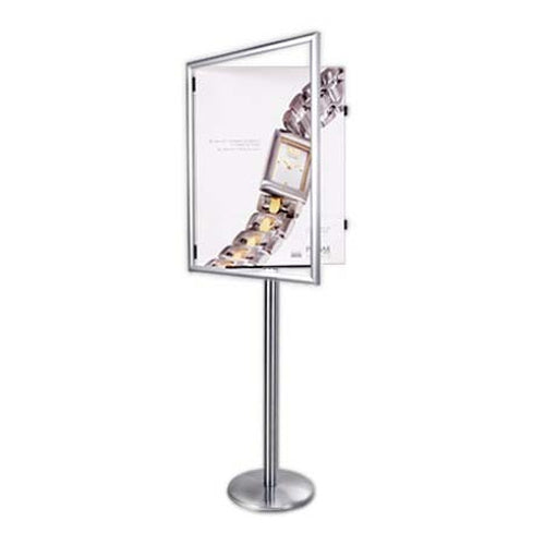 Wide Face SwingStand Poster Display | Single-Sided Swing Open Metal Frame Poster Stand 4 Sizes