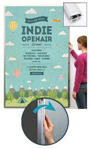 SwingSnaps Extra Large EXTRA DEEP Poster Snap Frames (1 1/4" Profile for MOUNTED GRAPHICS)