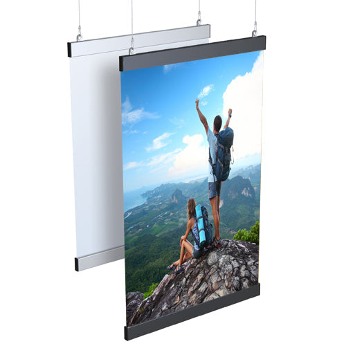 Slender Line Snap Poster Grippers Poster Displays Rectangular Case - 96 ...