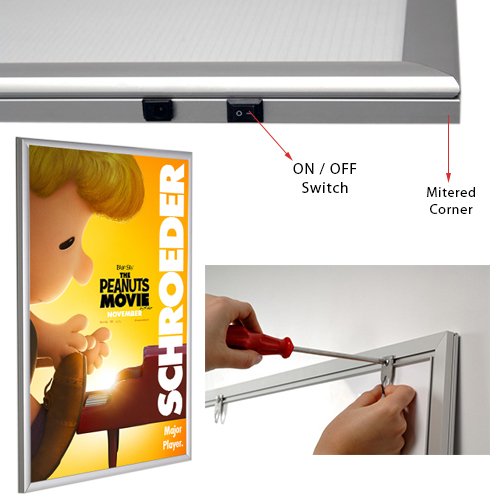 18" x 24" Light Panel comes with an ON/OFF Switch. Mounting is Easy.