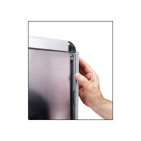 Elegant Snap Frame Sign Holder | Free-Standing 22x28 Poster Display Double-Sided + Rounded Corners