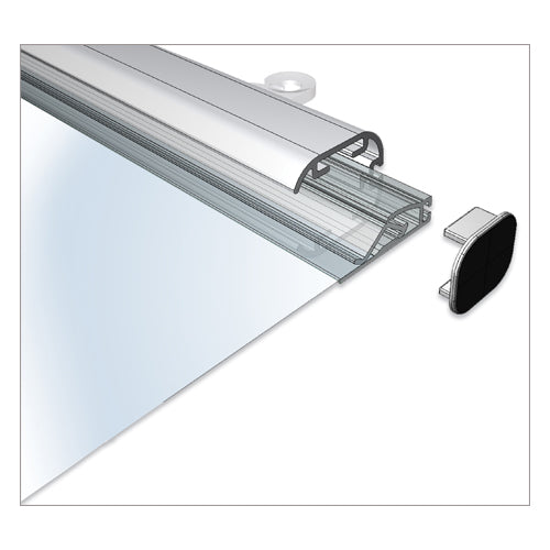 1" High Rectangle Shaped Case Snap Poster Gripper - 24 Inches