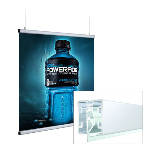 Snap Poster Grippers Poster Displays Rectangular Case - 48 Inches