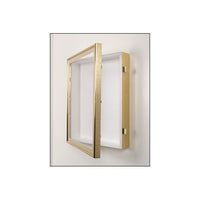 SwingFrame Designer Metal Frame 2" Deep Shadowbox Wall Display Case | 25+ Sizes and Custom