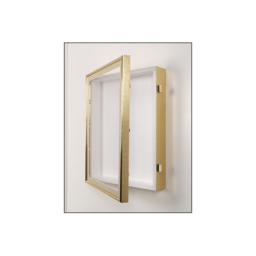 SwingFrame Designer Metal Frame 2" Deep Shadowbox Wall Display Case | 25+ Sizes and Custom