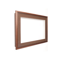 SwingFrame Designer Wall Wood Lighted Display Case 4" Deep