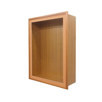 SwingFrame Designer Wood Framed Display Cases 4" Deep with Swing Open Large Shadow Box Cabinet in 25+ Sizes