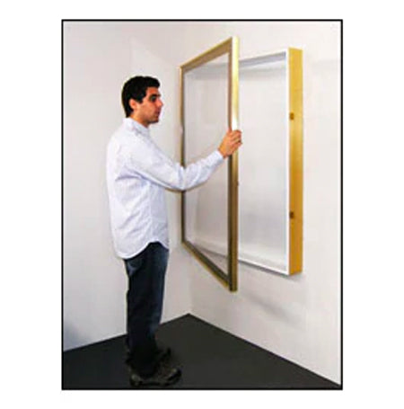 SwingFrame 6" Deep Shadow Box Display Case | 5 Metal Frame Finishes 25+ Sizes & Custom
