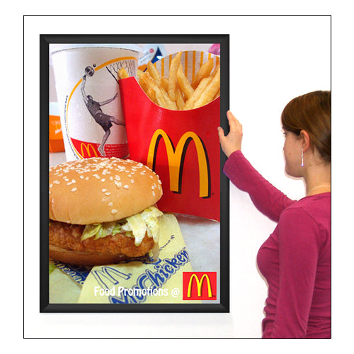 POSTER SNAP FRAMES 11x14 (SHOWN in BLACK) with 1 5/8" WIDE FRAME