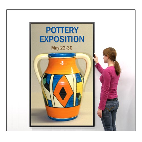 SwingSnap Extra Large Poster Snap Frames with 1 1/4" Wide Frame Profile | 25+ Sizes & Custom