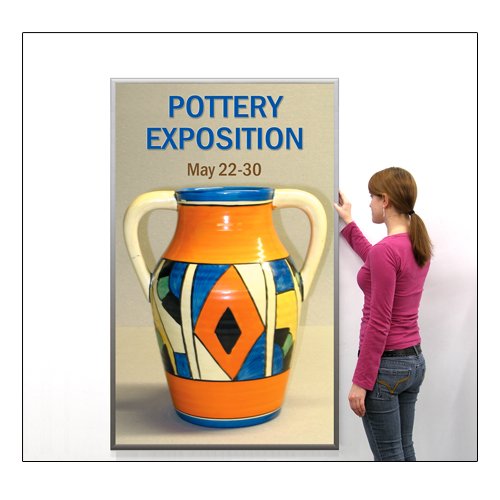 SwingSnap Extra Large Poster Snap Frames with 1 1/4" Wide Frame Profile | 25+ Sizes & Custom