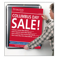 Extra Large Poster Snap Frames Metal Profile 1 5/8" Wide for Mounted Graphics 1/8", 3/16" and 1/4" Thick Boards in 25+ Sizes