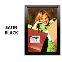 SwingSnap Extra Large Front Loading Poster Snap Frames 2 1/2" Wide Edge Profile in 25+ Sizes & Custom