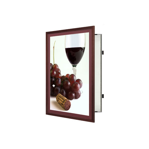 SWING-OPEN & SWING CLOSE FOR EASY POSTER CHANGES