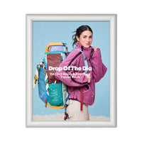 20" x 30" Fire Resistant Snap Frame, 1-inch Wide | Silver Metal Frame