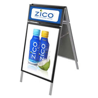 Value PLUS A-Boards with Header & Snap Open Frame (for 22” x 28” Posters)